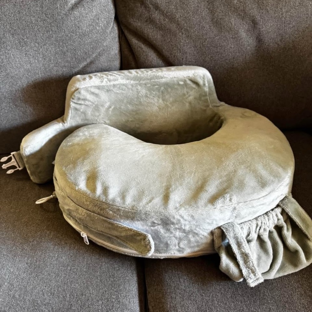 Plush Nursing Pillow with Arm Support
